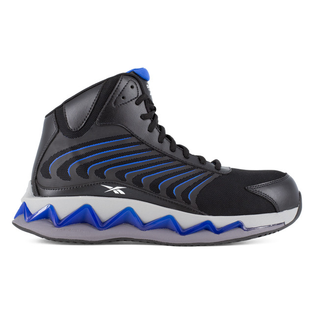Reebok Zig Elusion Heritage #RB3225 Men's Black and Blue High Top