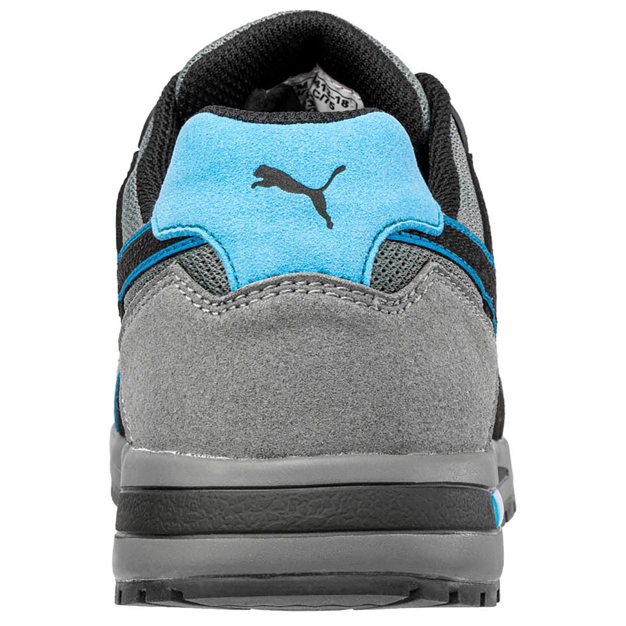 Puma Frontside Grey Blue Low #643035 Men's Athletic Composite Toe Safety  Shoe