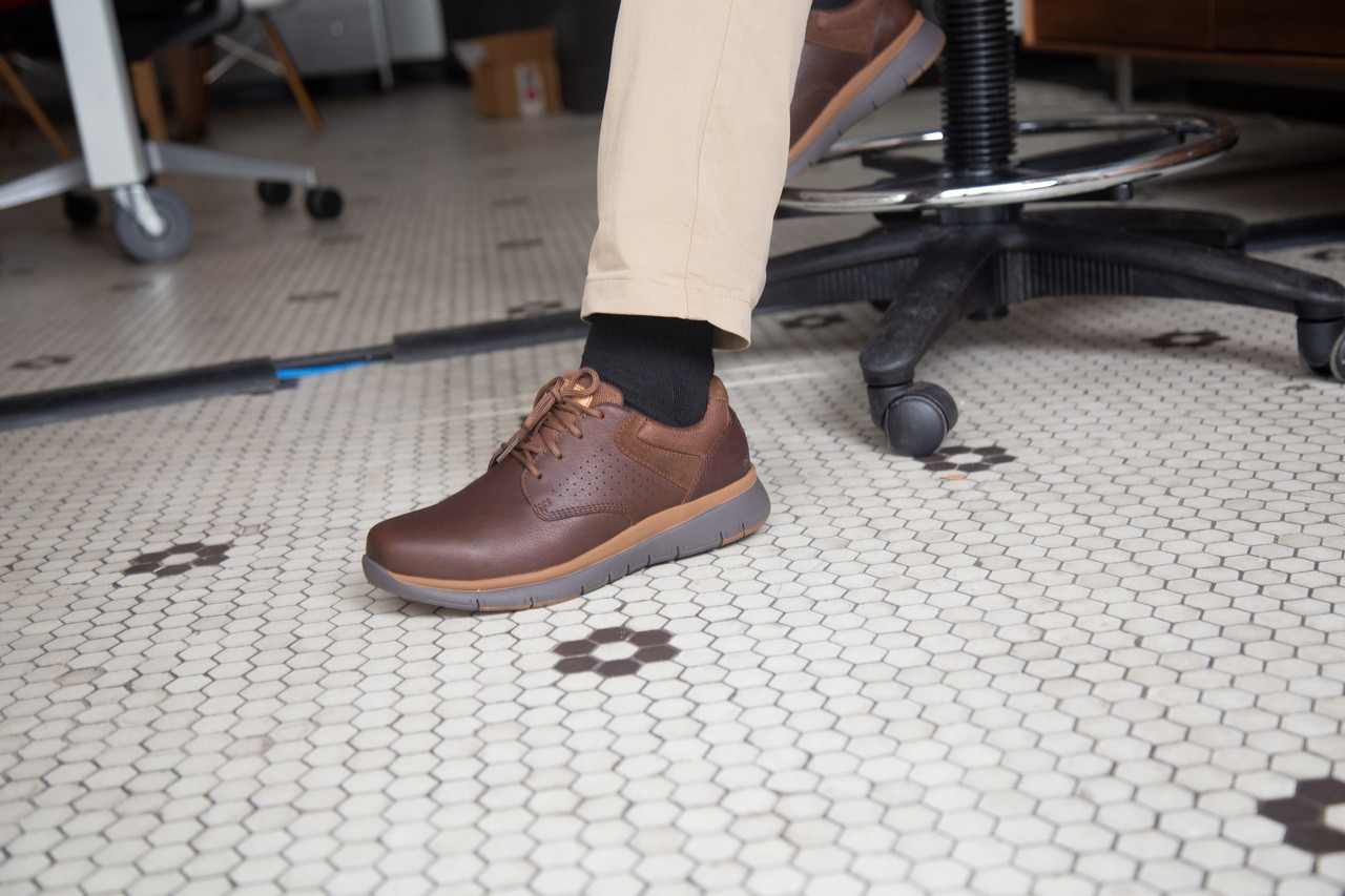 Rockport Works Men’s Brown Leather Steel Toe Casual Oxford 12EW RK6762 Prestige Point Work - RK2801 - Men main image 2
