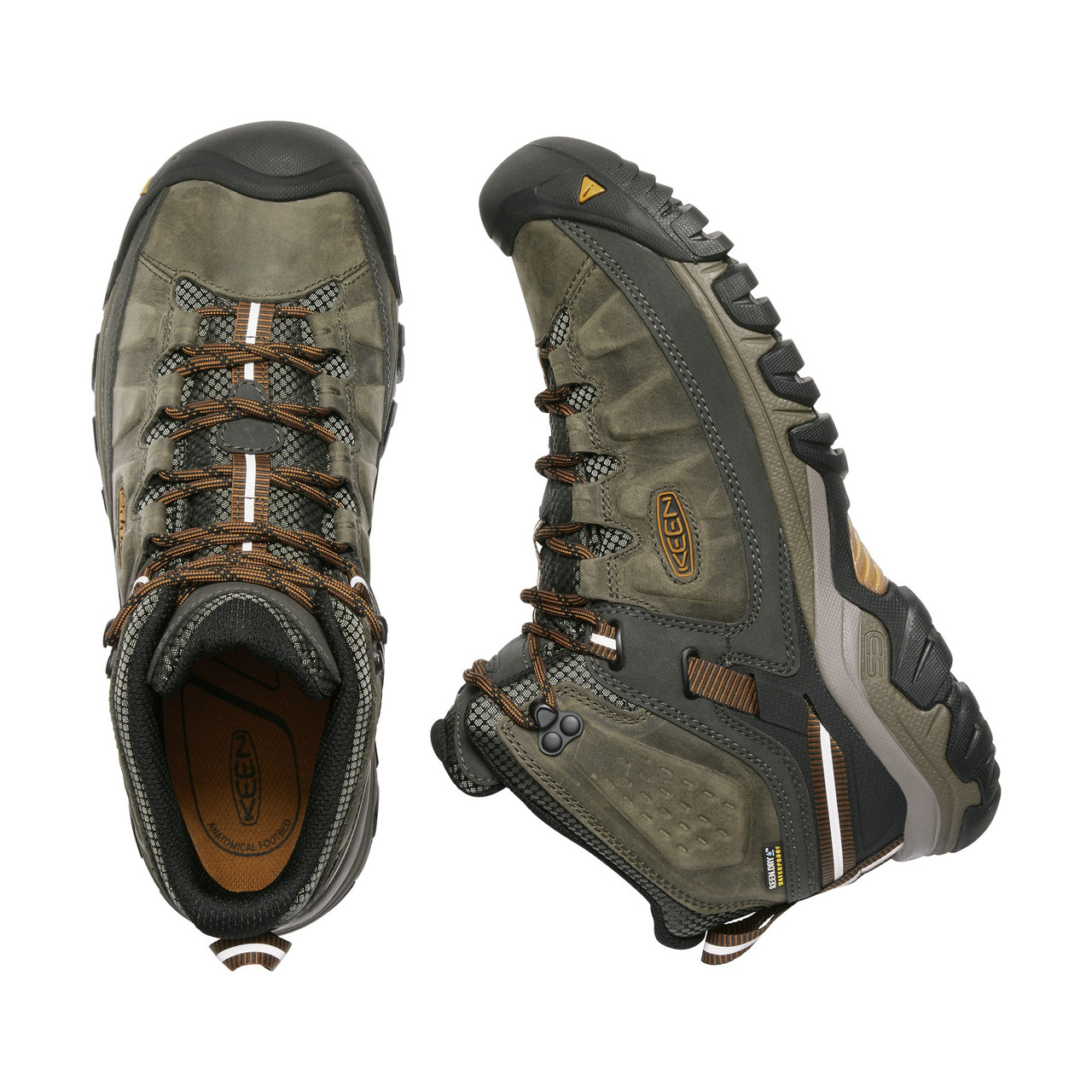 KEEN Targhee III Mid Waterproof Hiking Boots Brown Leather Men Size 9 1017787 Men main image 3