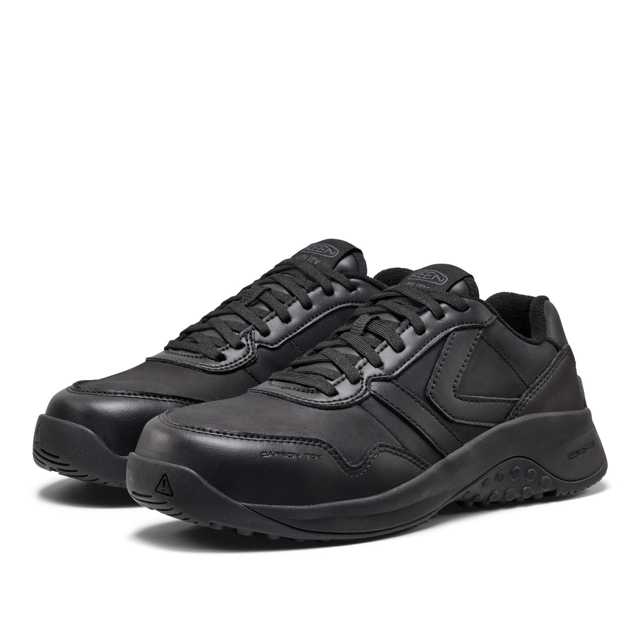 Keen ASTM Size 8 D  Black Utility Footwear Sneaker Safety Toe Work Shoe I- C- EH Male KEEN Utility Men main image 3