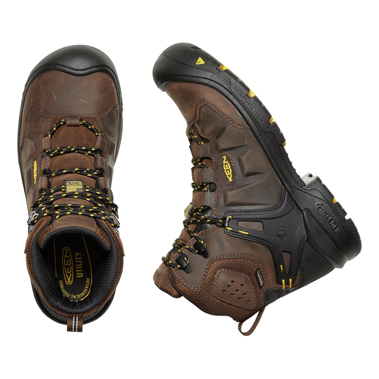 Keen Utility DOVER American Built Work Boots 11 EE Wide Waterproof leather Brown Men main image 4