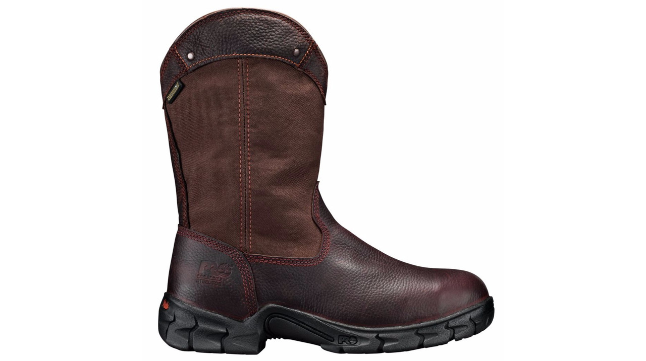 VTG Timberland Pro Series Wellington Work Boots Men 11.5 Pull On Brown Leather Men main image 2