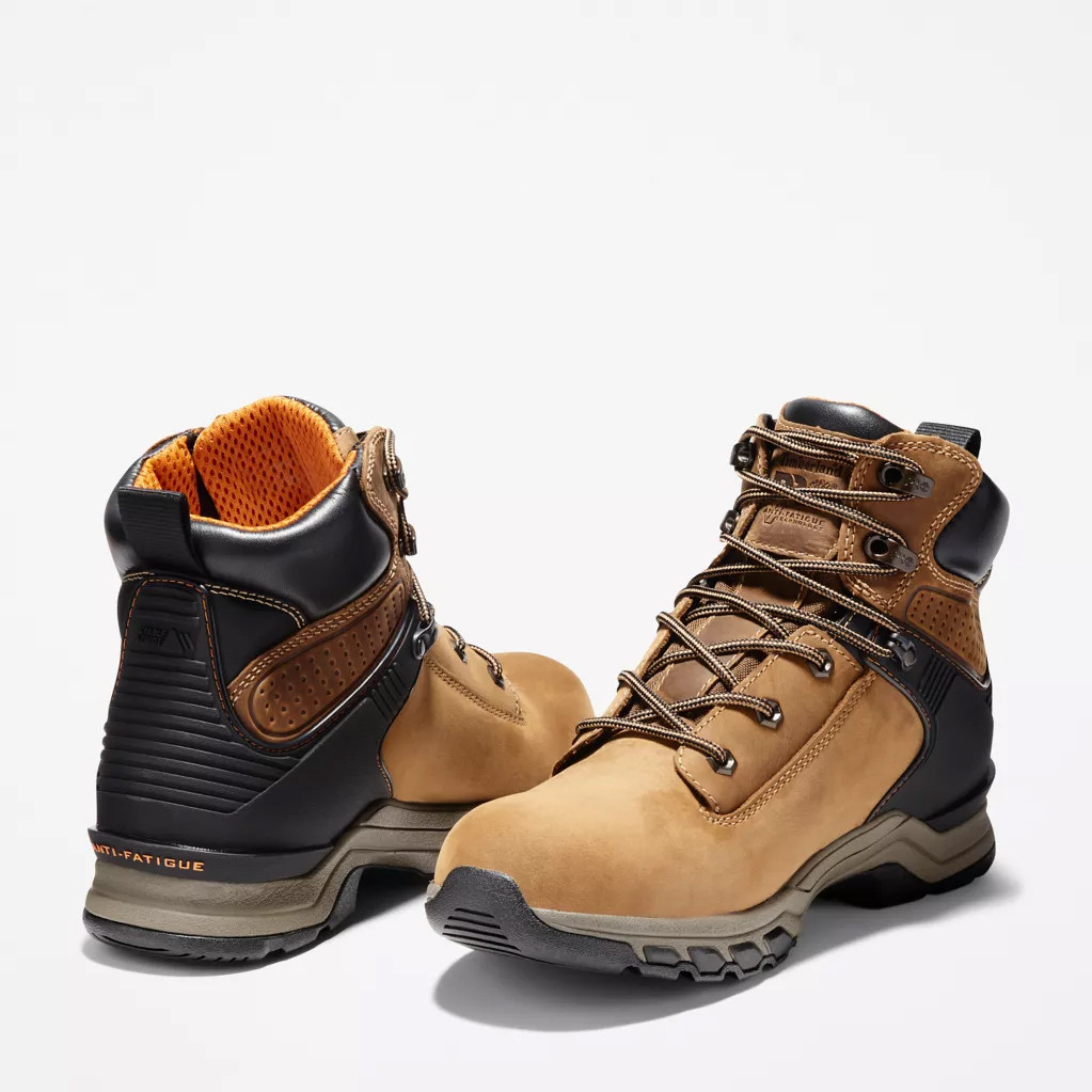 Timberland PRO Hypercharge Mens 14M Waterproof Soft Toe Work Boots Brown A1Q56‎ Timberland PRO Boots: Men main image 4