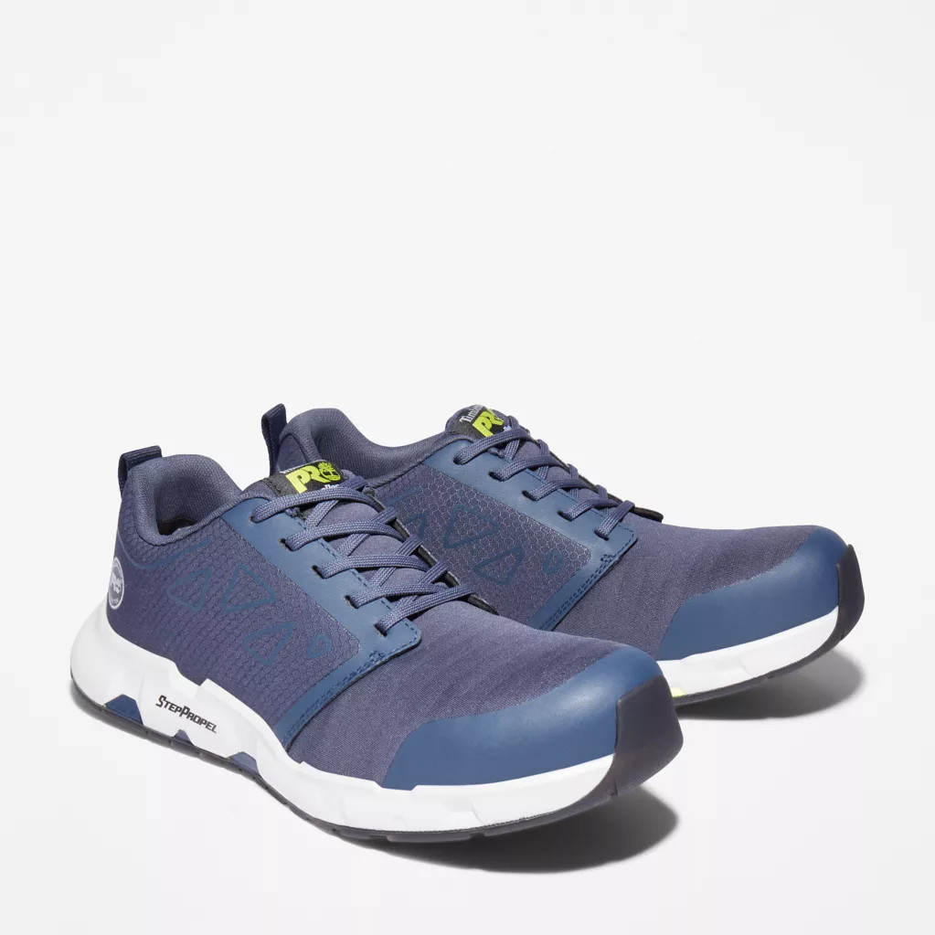 NEW TIMBERLAND men\'s powertrain sprint work shoes in navy Timberland PRO® Powertrain Sprint #A29FB Men main image 3