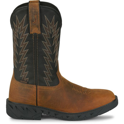 Justin Prodigy Taskmaker #PD4073 Men's 11" Waterproof Steel Safety Toe Pull-On Work Boot