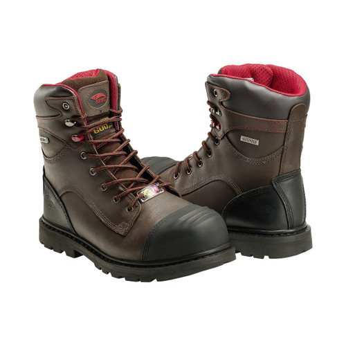 Avenger #7573 Men's 8" Waterproof 600g Insulated Puncture Resistant Composite Safety Toe Work Boot