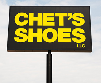 An image of Chet's Shoes current day, modern logo