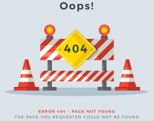 404 error page not found