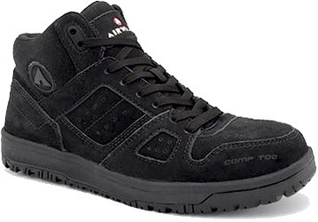 Airwalk Mongo Mid #AW6350 Men's Black Composite Safety Toe Work Shoe