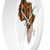 African Tribal Art Wall Clock – 10" Wooden Fram