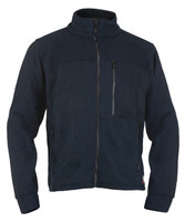 Alpha Jacket, Front View, Fleece FR Jacket, Flame Resistant Jacket, Navy