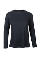 Pro Dry Long Sleeve Navy, Front View, Long Sleeve FR Shirt, Flame Resistant Long Sleeve Shirt