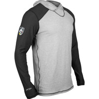 Pro Dry Tech LS with Hood, angled view, Color: Black/Grey