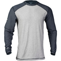 Pro Dry Tech LS Shirt, Navy/Gray, Front view