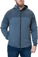 Flak Jacket, Front View, Modeled, Elements FR Jacket, Flame Resistant Jacket, Built In Balaclava, Gray