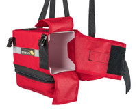 Web Gear Pack - Harness Only, Bottom Zoomed, Angled, Red