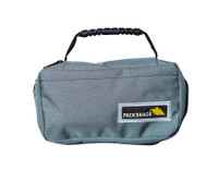 Sawyer Zippered Tool Pouch, Front, Zipper Closed, Grey