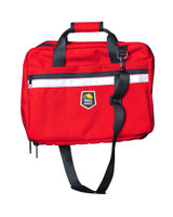 Regular Briefcase. Front View, Red