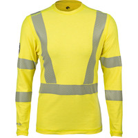 ウェア LOGO DRY PRA SHIRT&LS LOGO DRY PRA PANTS Pro Dry Tech LS Shirt w/Hood - Hi-Vis Yellow