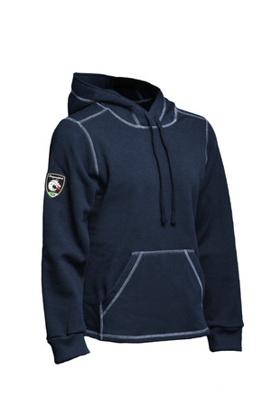 Women's Cyclone Hoodie, Front View, Elements FR Hoodie, Flame Resistant Hoodie, Black