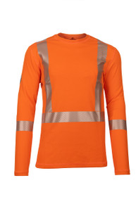 Men's Pro Dry® Hi-Vis Orange Long Sleeve FR Shirt