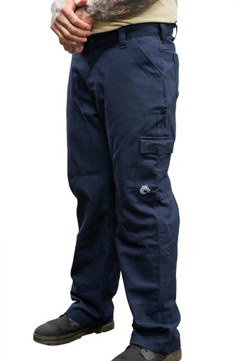 Street High Waist Flap Pocket Side Button Detail Cargo Pants