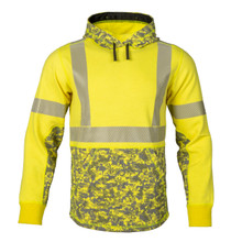 Men's Elements™ Cyclone Pull-Over FR Hoodie - Hi-Vis Yellow Camo