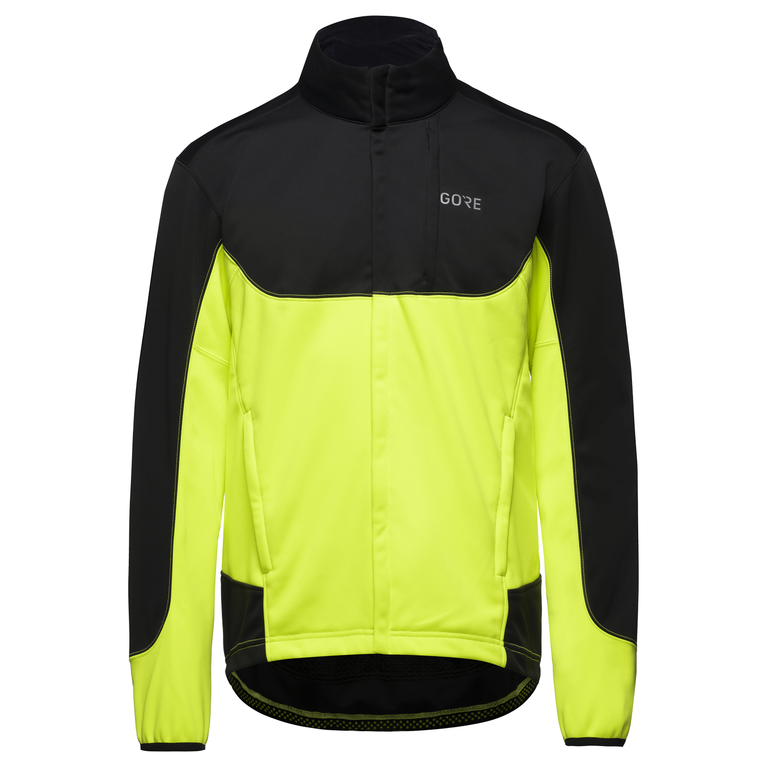 Gore Wear C5 Thermo Windstopper Trail Jacket Neon Yellow Black - XL