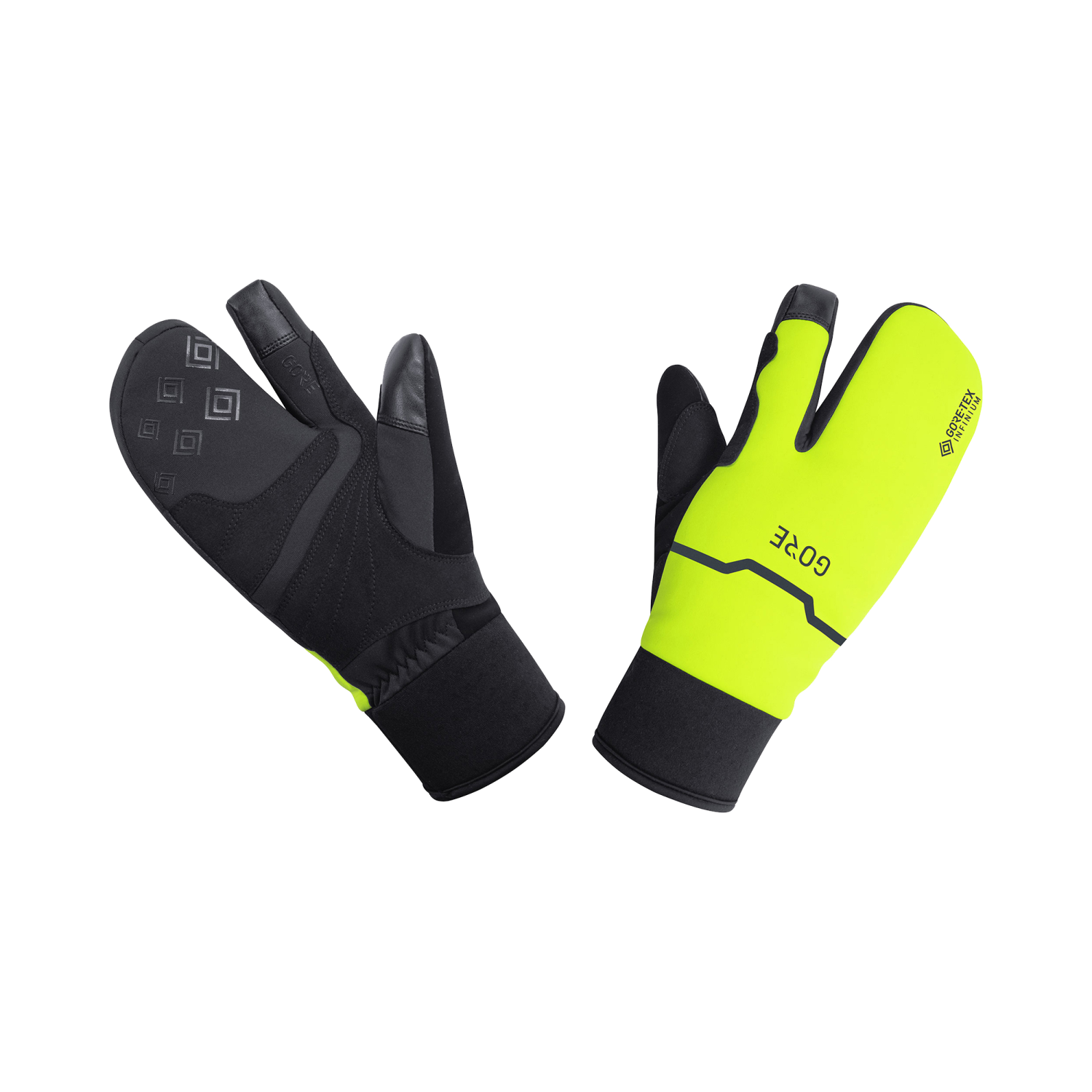 An image of the WINDSTOPPER® Thermo Split Gloves being displayed without a product model wearing the product.