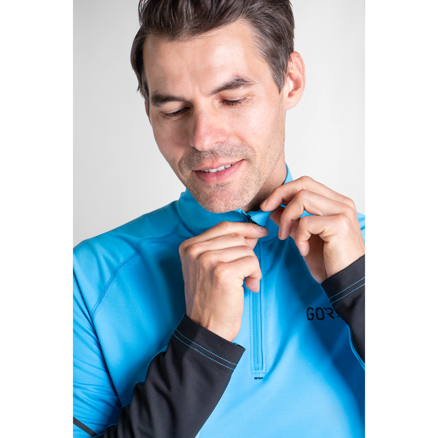 トップス m M Mid Long Sleeve Zip Shirt | GOREWEAR US