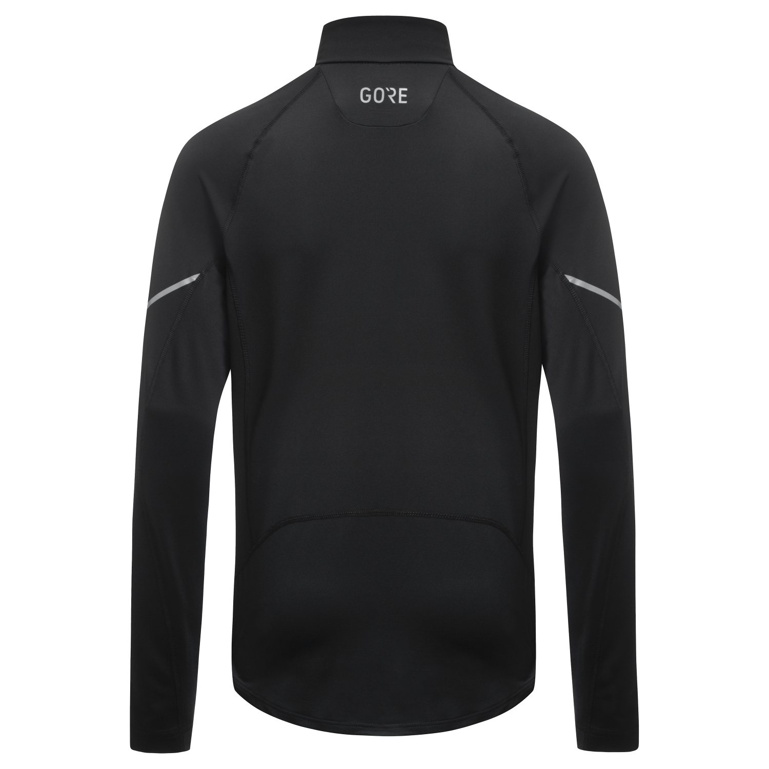 An image of the M Mid Long Sleeve Zip Shirt being displayed without a product model wearing the product.