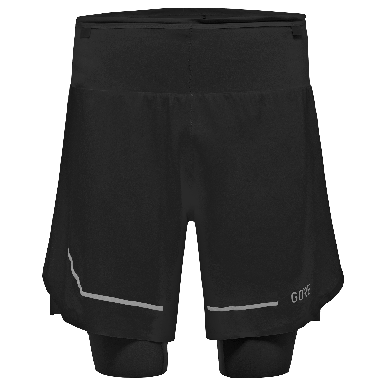 An image of the Ultimate 2in1 Shorts Mens being displayed without a product model wearing the product.