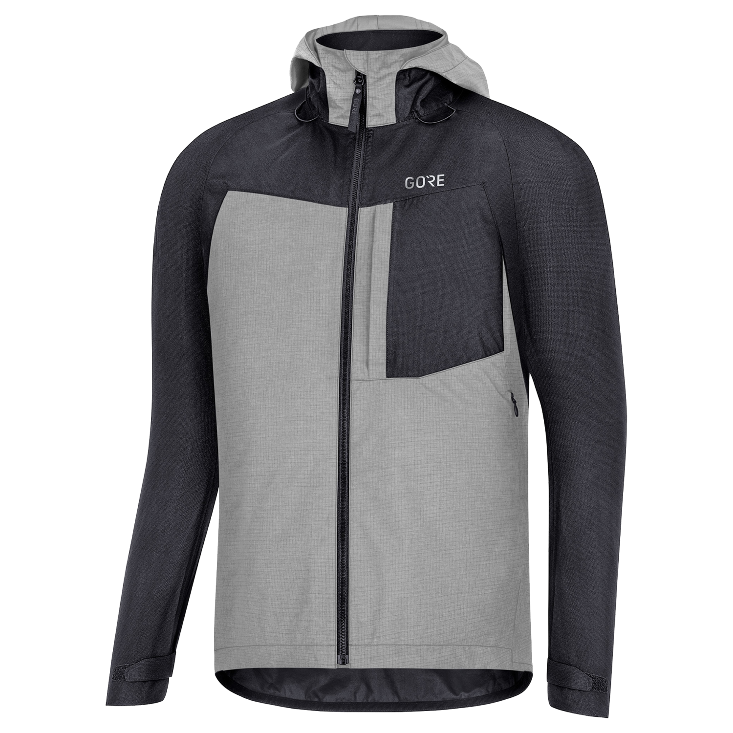 An image of the C5 GORE-TEX Trail Hooded Jacket being displayed without a product model wearing the product.