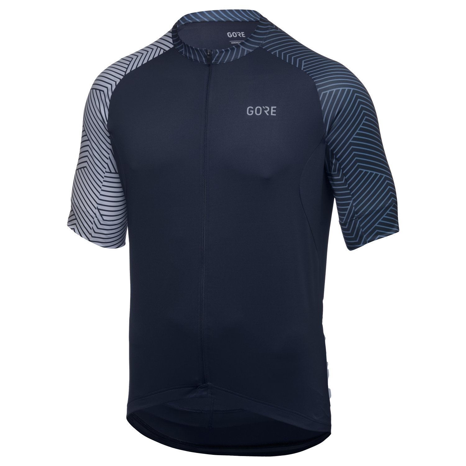 An image of the C5 Jersey being displayed without a product model wearing the product.