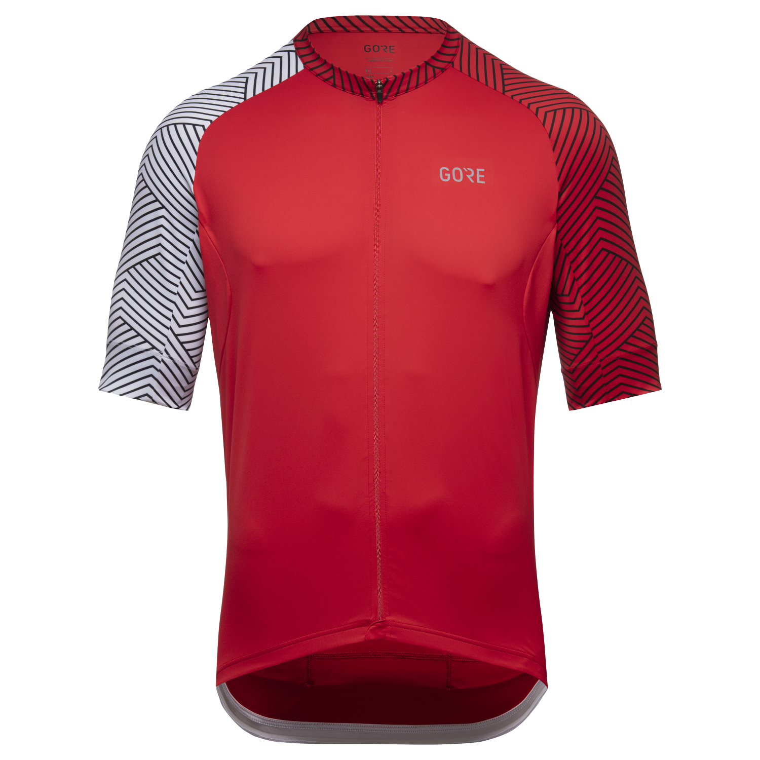 An image of the C5 Jersey being displayed without a product model wearing the product.