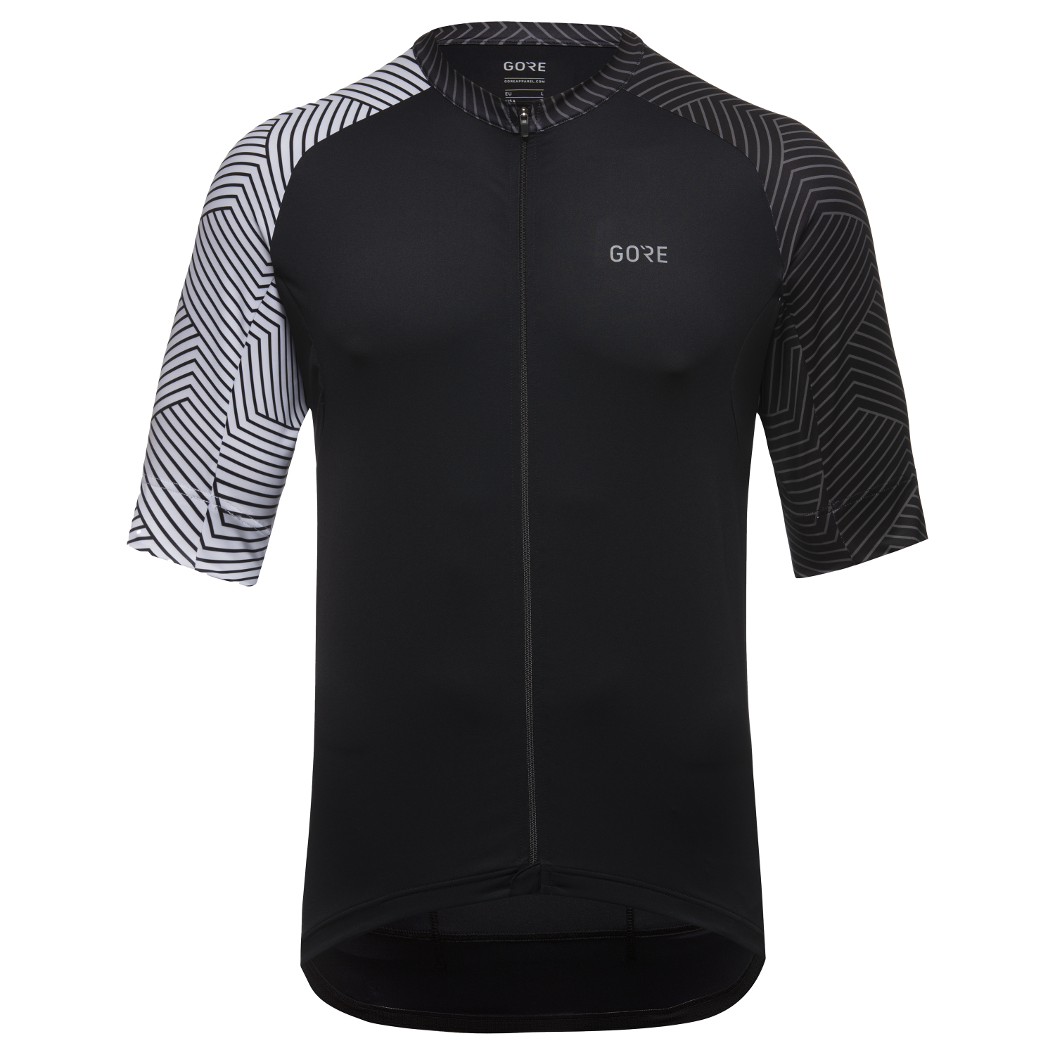 An image of the C5 Jersey being displayed without a product model wearing the product.
