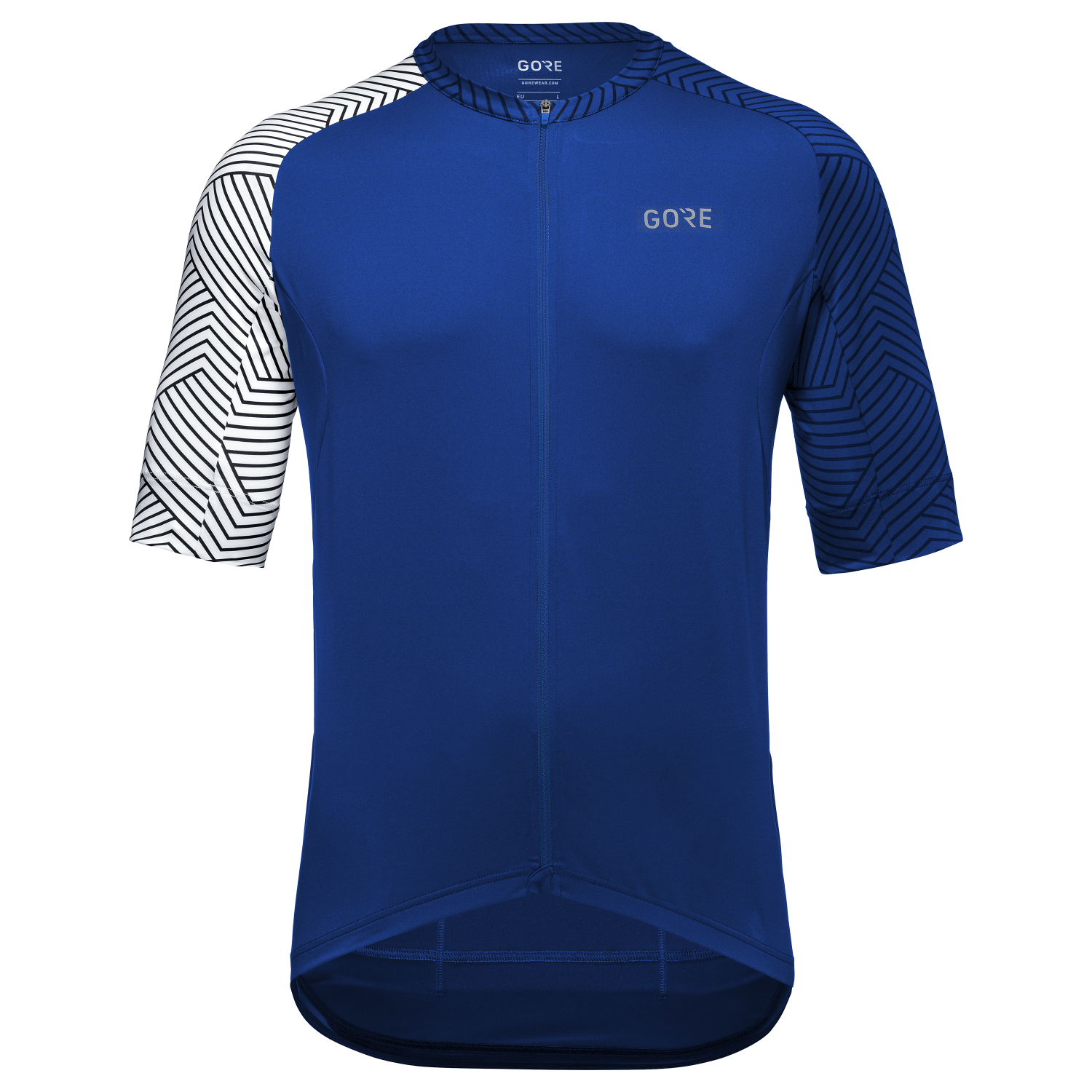 An image of the C5 Jersey being displayed without a product model wearing the product.