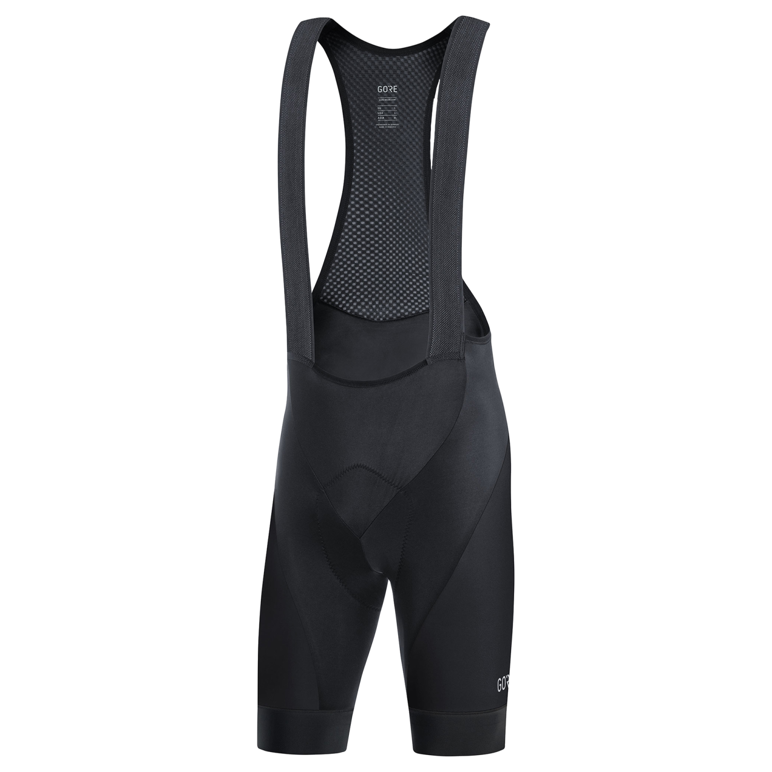 An image of the C3 Bib Shorts+ being displayed without a product model wearing the product.