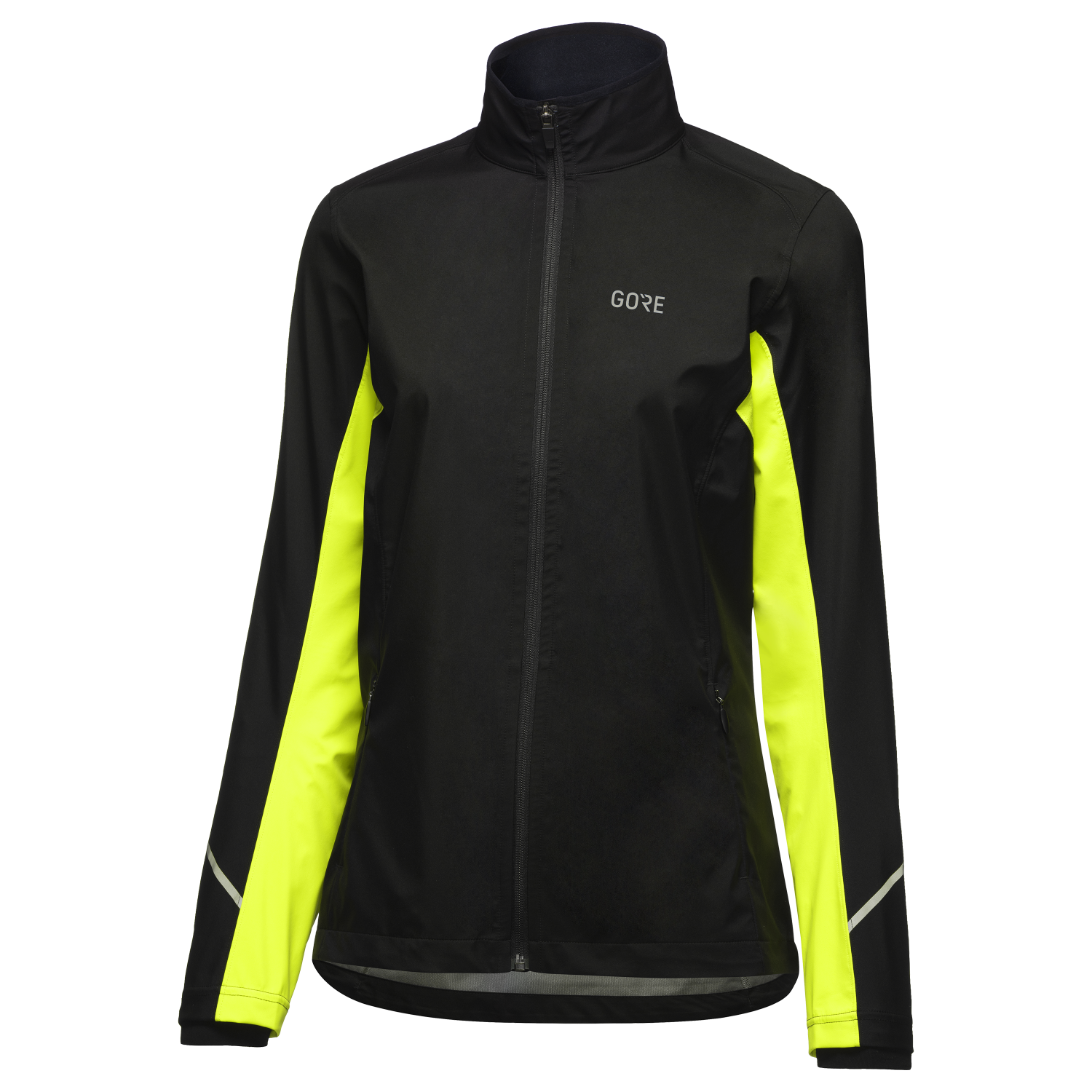 An image of the R3 WINDSTOPPER® Jacket Women being displayed without a product model wearing the product.