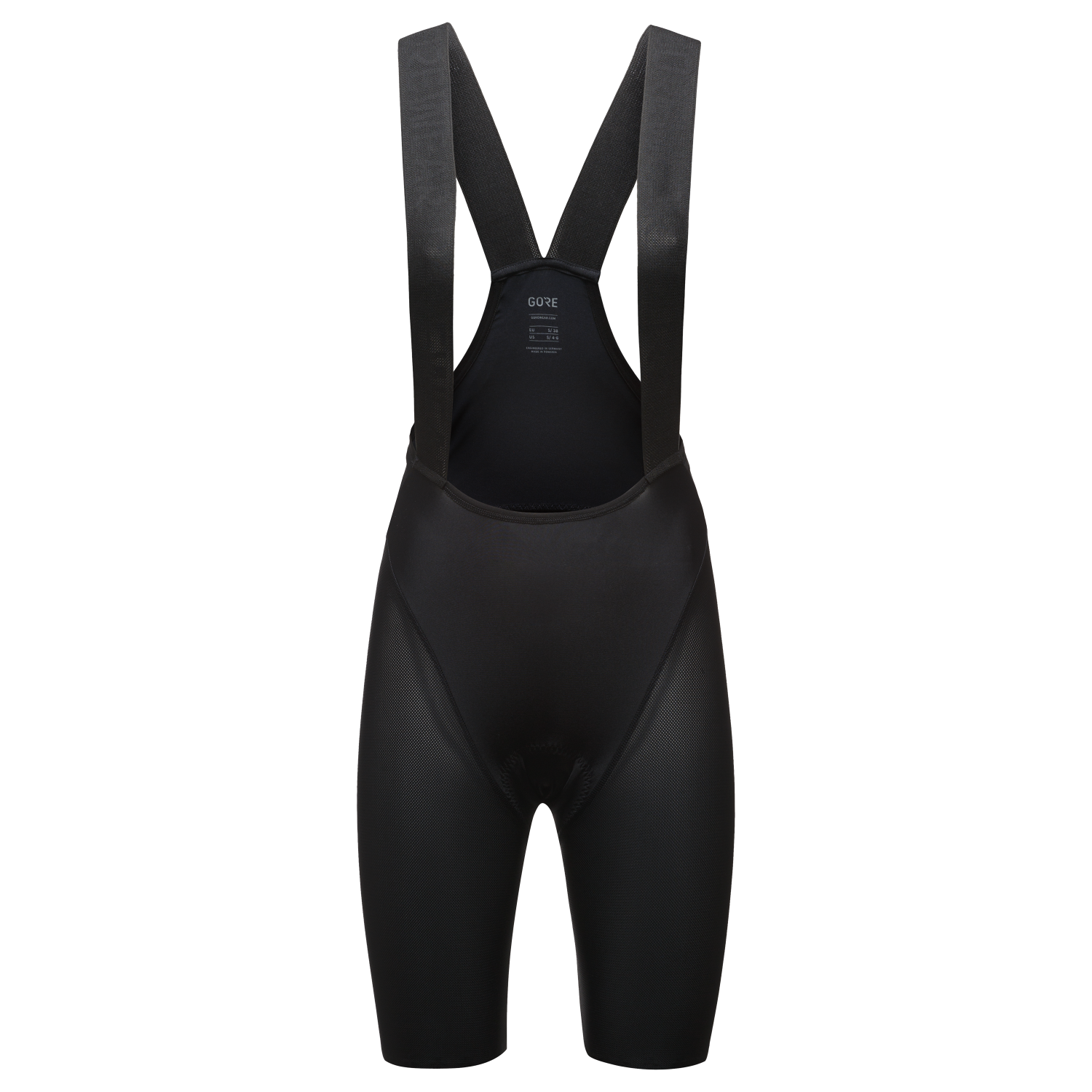 An image of the FERNFLOW Liner Bib Shorts+ Womens being displayed without a product model wearing the product.