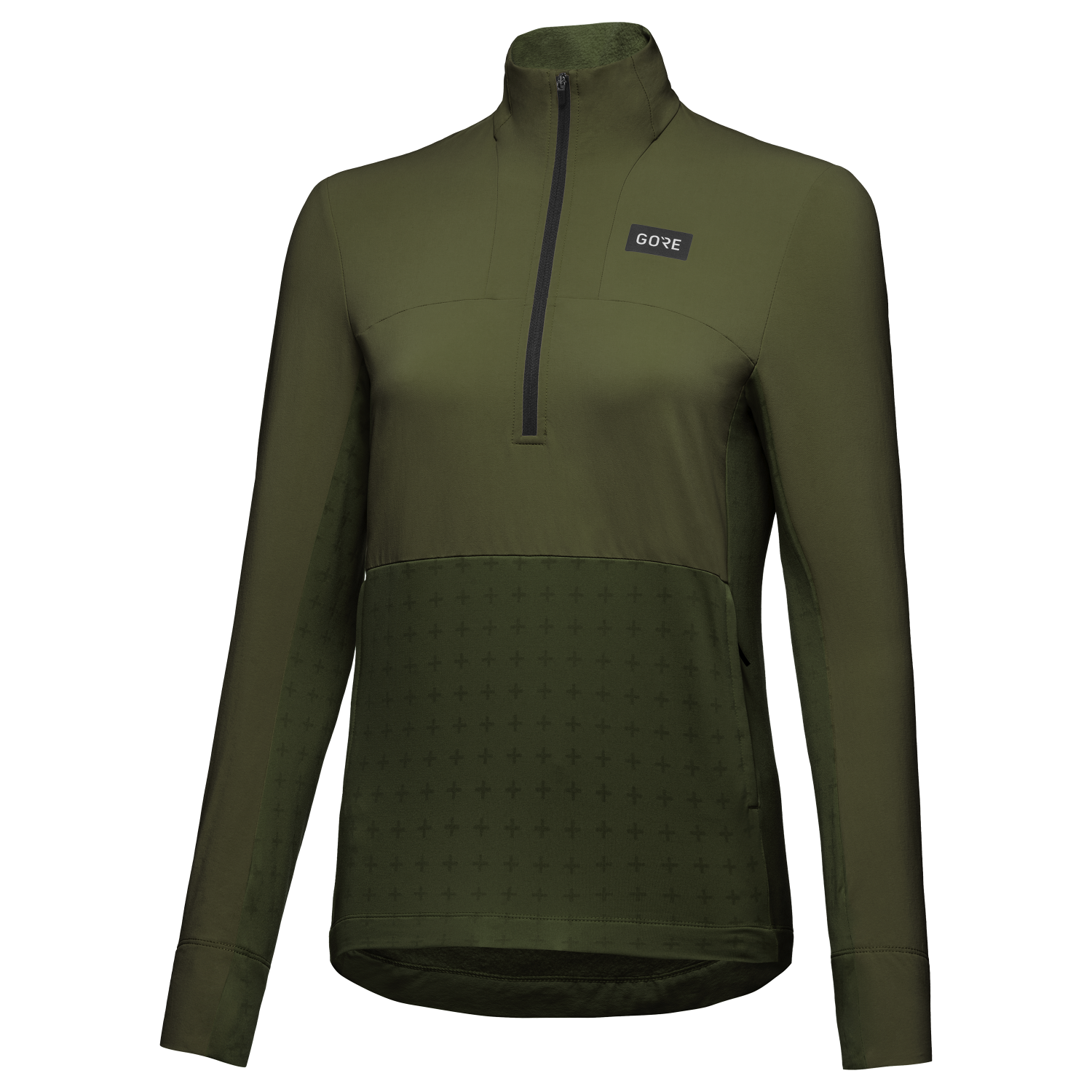 An image of the TrailKPR Hybrid 1/2-Zip Womens being displayed without a product model wearing the product.