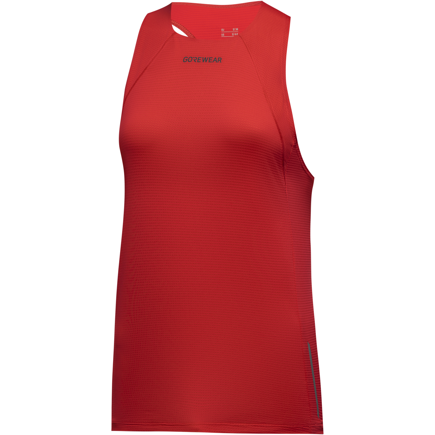 An image of the Contest 2.0 Singlet Womens being displayed without a product model wearing the product.