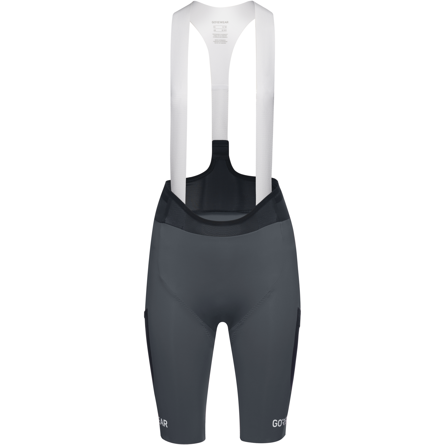 An image of the SPINSHIFT Cargo Bib Shorts+ Womens being displayed without a product model wearing the product.