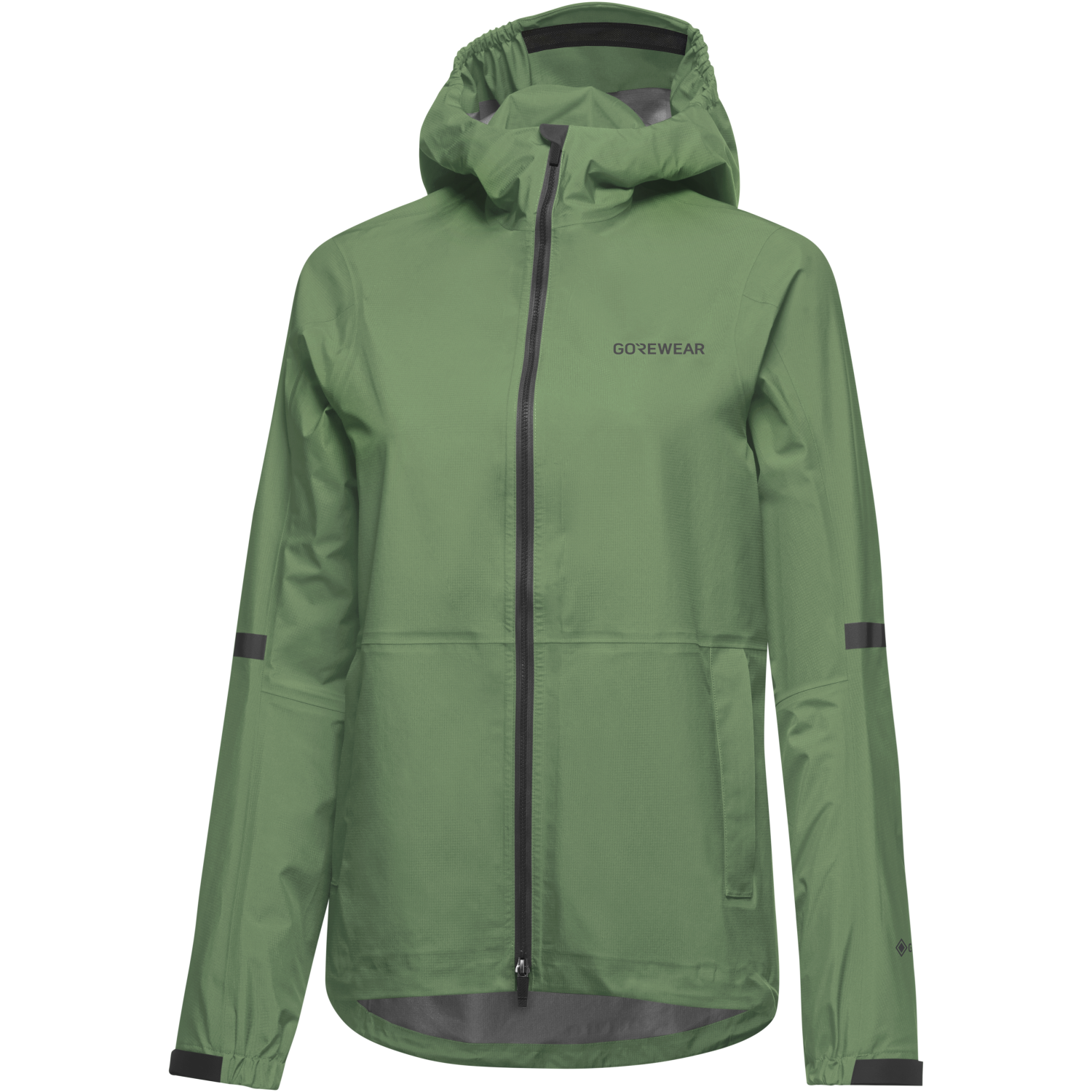 An image of the LUPRA 2.0 GORE-TEX Hooded Jacket Womens being displayed without a product model wearing the product.