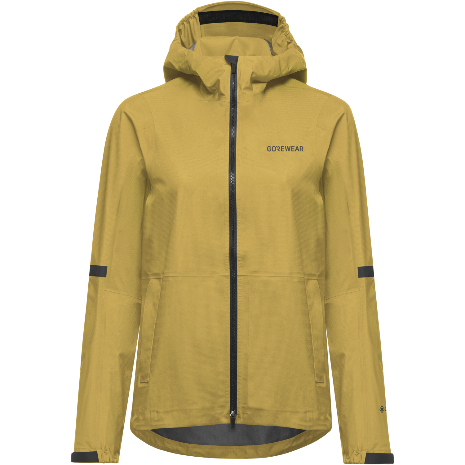 An image of the LUPRA 2.0 GORE-TEX Hooded Jacket Womens being displayed without a product model wearing the product.