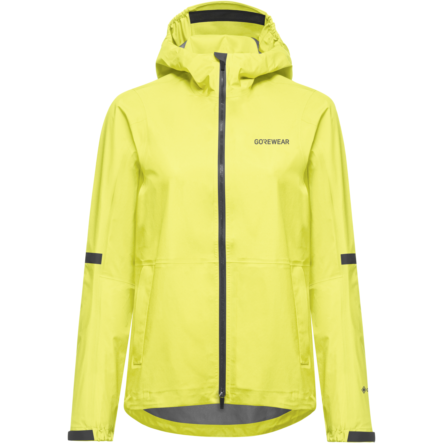 An image of the LUPRA 2.0 GORE-TEX Hooded Jacket Womens being displayed without a product model wearing the product.
