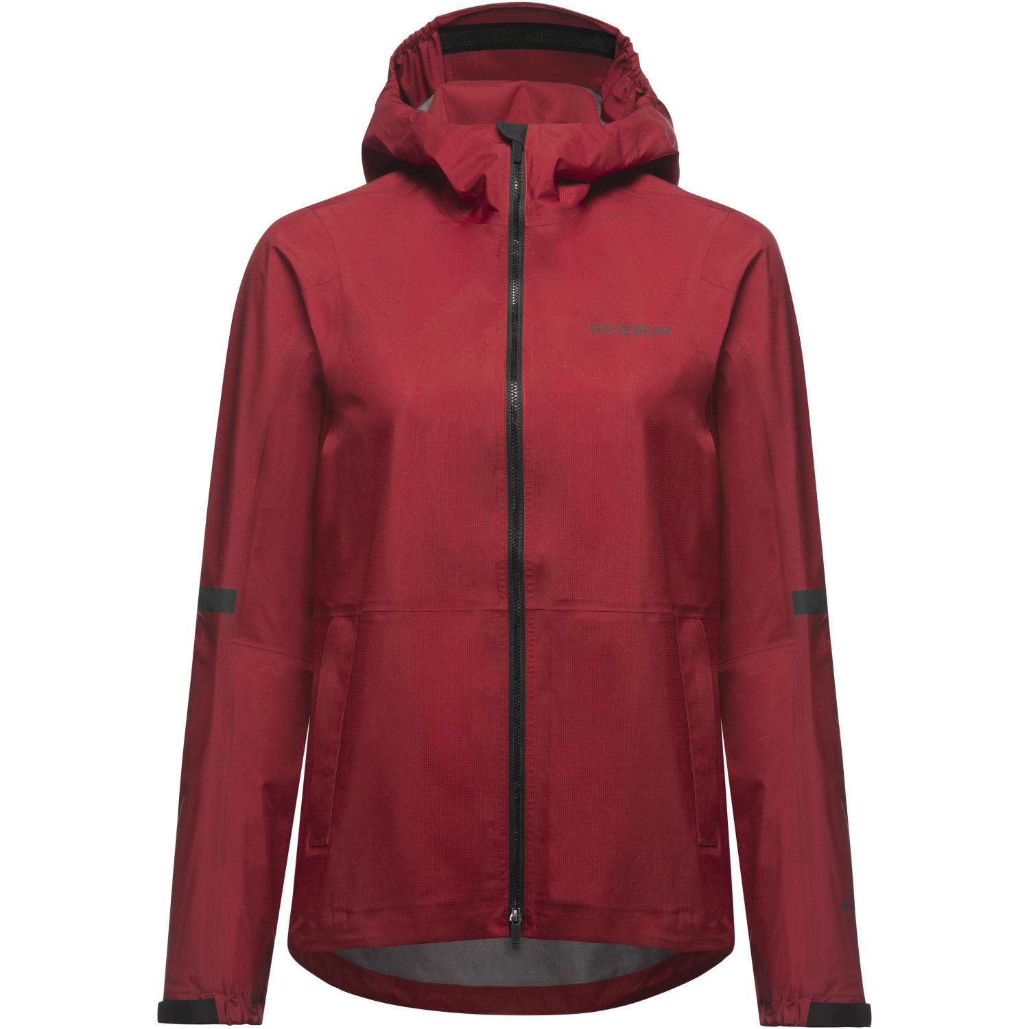 An image of the LUPRA 2.0 GORE-TEX Hooded Jacket Womens being displayed without a product model wearing the product.