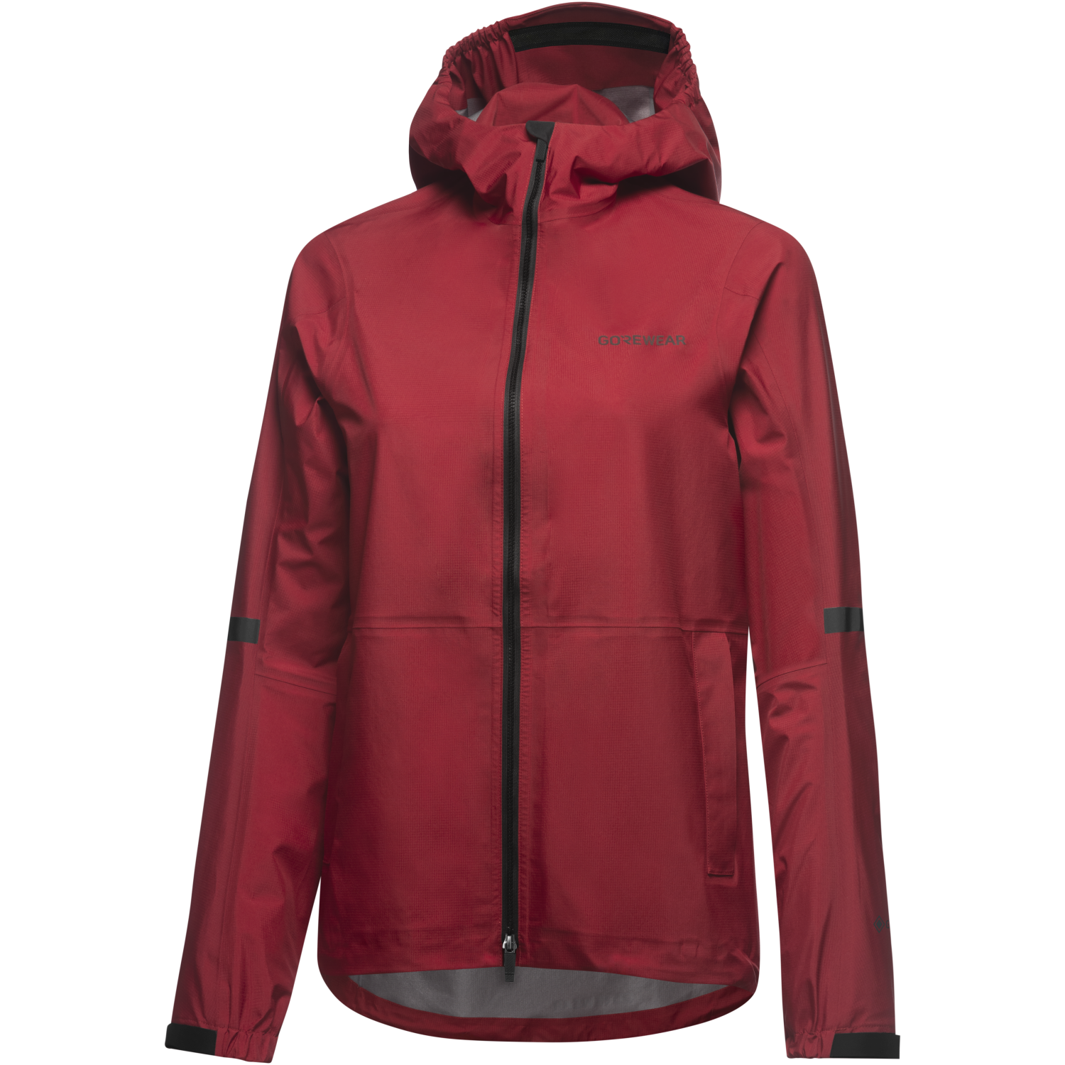 An image of the LUPRA 2.0 GORE-TEX Hooded Jacket Womens being displayed without a product model wearing the product.