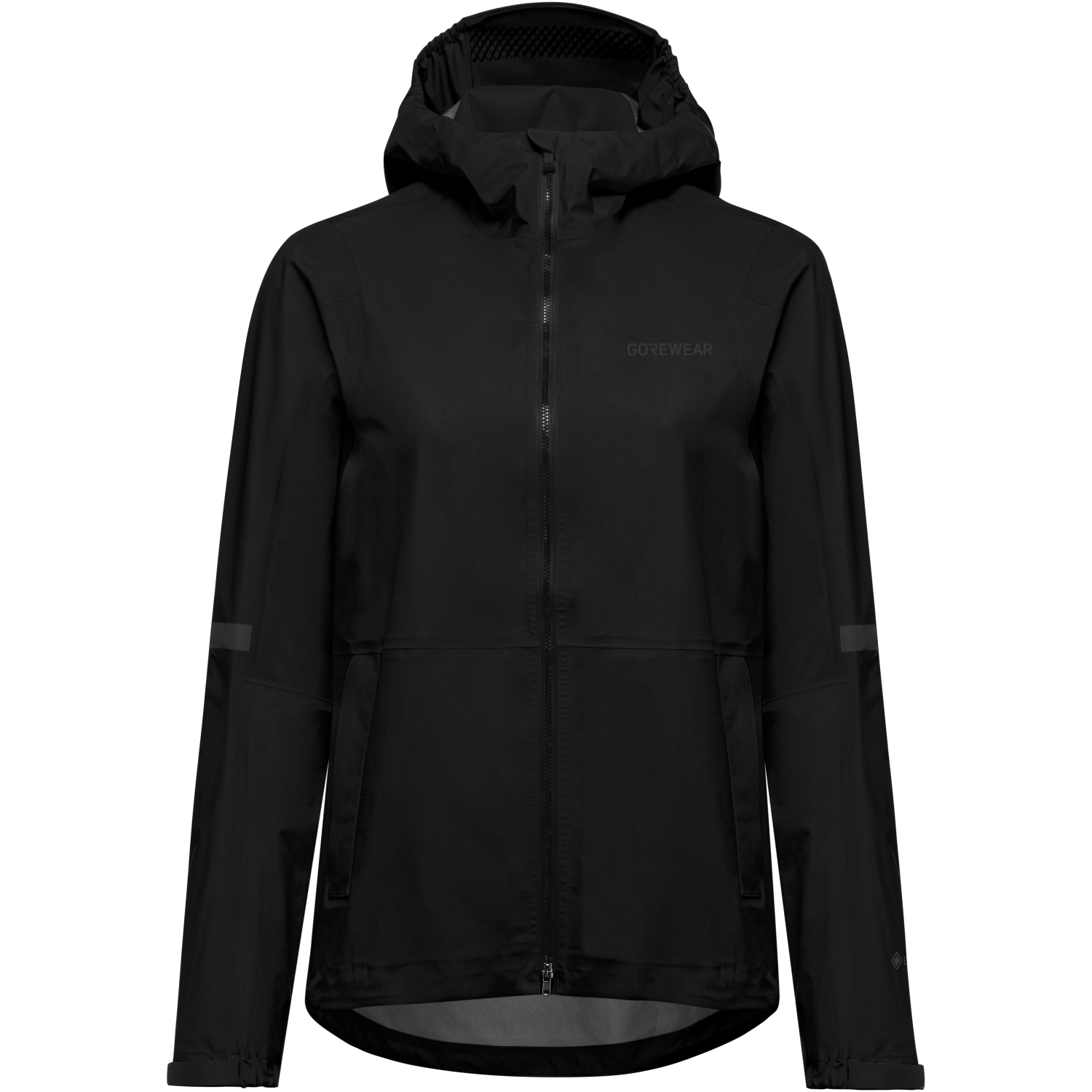 An image of the LUPRA 2.0 GORE-TEX Hooded Jacket Womens being displayed without a product model wearing the product.